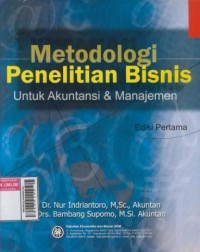 Image of Metodelogi penelitian bisnis untuk akuntansi & manajemen