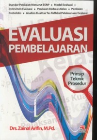 Image of Evaluasi pembelajaran : prinsip teknik prosedur
