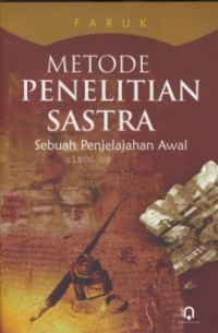 Image of Metode penelitian sastra : sebuah penjelajahan awal