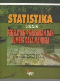 Image of Statistika untuk penelitian pemasaran dan sumber daya manusia