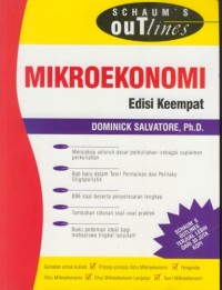 Image of Schaum' outlines : mikroekonomi