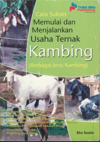 Image of Cara sukses memulai dan menjalankan usaha ternak kambing : berbagai jenis kambing