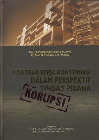 Image of Kontrak kerja konstruksi dalam persepektif tindak pidana