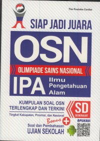 Image of Siap jadi OSN  olimpiade sains nasional IPA ilmu pengetahuan alam SD sederajat