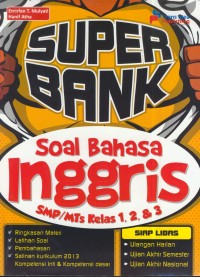 Image of Super bank soal bahasa inggris SMP/MTS kelas 1, 2, & 3