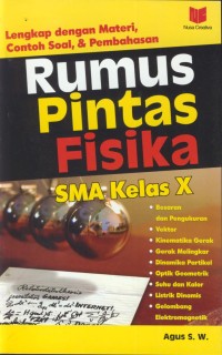 Image of Rumus pintas fisika SMA kelas x : lengkap dengan materi, contoh soal, & pembahasan