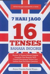 Image of 7 hari jago 16 tenses bahasa inggris