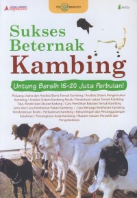 Image of Sukses beternak kambing : untung bersih 15-20 juta perbulan!
