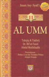 Image of Al umm : zhihar, li'an dan tindakan pidana dengan sengaja [Jil.11]