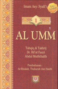 Image of Al Umm t : ar-risalah, tharah dan haidh [Jil.1]
