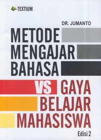 Image of Metode mengajar bahasa vs gaya belajar mahasiswa ed 2