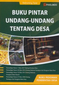 Image of Buku pintar undang-undang tentang Desa