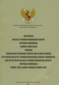 Image of Majelis permusyawaratan rakyat republik indonesia