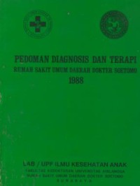 Image of Pedoman diagnosis dan terapi rumah sakit umum daerah dokter soetomo 1988