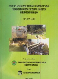 Image of Studi kelayakan perlindungan sumber air tanah sebagai penyangga kehidupan ekosistem Kabupaten Pamekasan