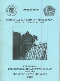 Image of Laporan akhir pemberdayaan ekonomi masyarakat menuju 