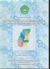 Image of Laporan akhir : kaji terap penanggulangan limbah batik dengan peralatan teknologi tepat guna (TTG)