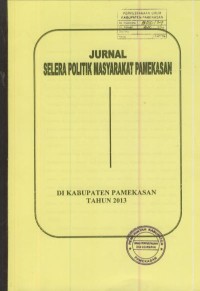 Image of Jurnal selera politik masyarakat Pamekasan