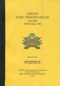 Image of Diktat ilmu pengetahuan alam smp kelas viii