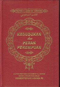 Image of Kedudukan dan peran perempuan (tafsir al-qur'an tematik)