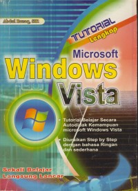 Image of Tutorial lengkap : microsoft windows vista
