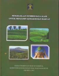 Image of Pengelolaan sumber daya alam untuk menjamin kemakmuran rakyat