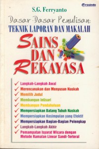 Image of Dasar-dasar penulisan : teknik laporan dan makalah sains dan rekayasa
