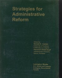 Image of Strategies for administrative reform