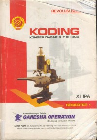 Image of Revolusi belajar koding (konsep dasar & the king) Ipa xii semester 1