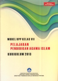 Image of Model rpp kelas vii  kurikulum 2013 : pelajaran pendidikan agama islam