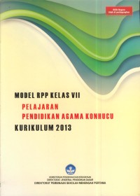 Image of Model rpp kelas vii  kurikulum 2013 : pelajaran pendidikan agama konhucu