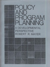 Image of Policy and program planning : a developmental perspective