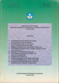 Image of Himpunan keputusan menteri pendidikan nasional republik Indonesia