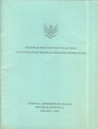 Image of Pedoman Penyusunan pelaporan akuntabilitas kinerja instansi pemerintah