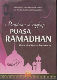 Image of Panduan lengkap puasa ramadhan : menurut al-qur'an dan sunnah