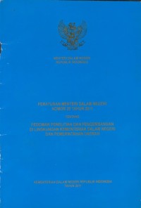 Image of Peraturan menteri dalam negeri nomor 20 tahun 2011 tentang pedoman penelitian dan pengembangandi lingkungan kementerian dalam negeri dan pemerintahan daerah