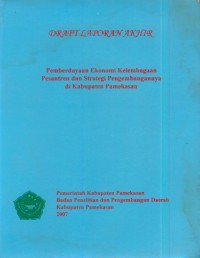 Image of Draf laporan akhir : pemberdayaan ekonomi kelembagaan pesantren dan strategi pengembangannya di kabupaten Pamekasan