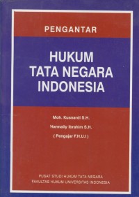 Image of Pengantar Hukum Tata Negara Indonesia