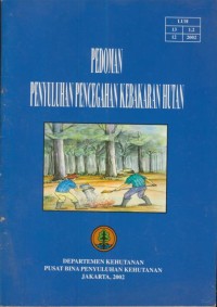 Image of Pedoman Penyuluhan Pencegahan Kebakaran Hutan
