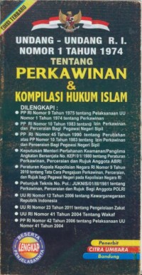 Image of Undang-Undang R.I tentang Perkawinan&Kompilasi Hukum Islam