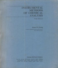 Image of Instrumental methods of chemical analysis