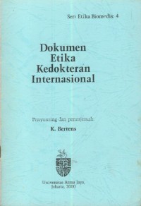 Image of Dokumen etika kedokteran internasional