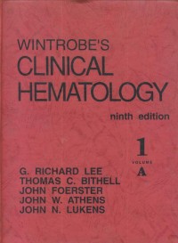 Image of Wintrobe's Clinical Hematology : Vol. 1 A