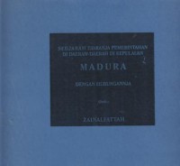 Image of Sedjarah tjaranja pemerintahan di daerah-daerah di kepulauan Madura dengan hubungannya