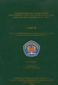 Image of Kesalahan morfologi bahasa Madura dalam karangan siswa kelas VII SMP Negeri 1 Galis Pamekasan tahun pelajaran 2010/2011