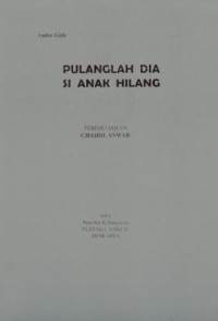 Image of Pulanglah dia si anak hilang
