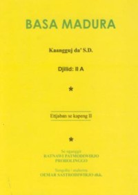 Image of Basa Madura Kaangguj da' SD Djilid : II A