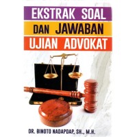 Image of Ekstrak soal dan jawaban ujian advokat