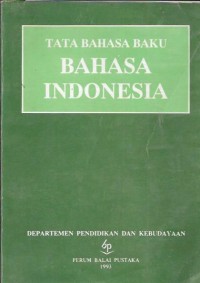 Image of Tata bahasa baku bahasa indonesia