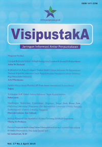 Image of Visipustaka: Jaringan informasi antar perpustakaan vol. 17 no. 1 April 2015